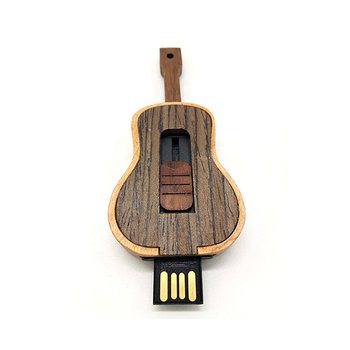 吉他樂器造型木製隨身碟_3